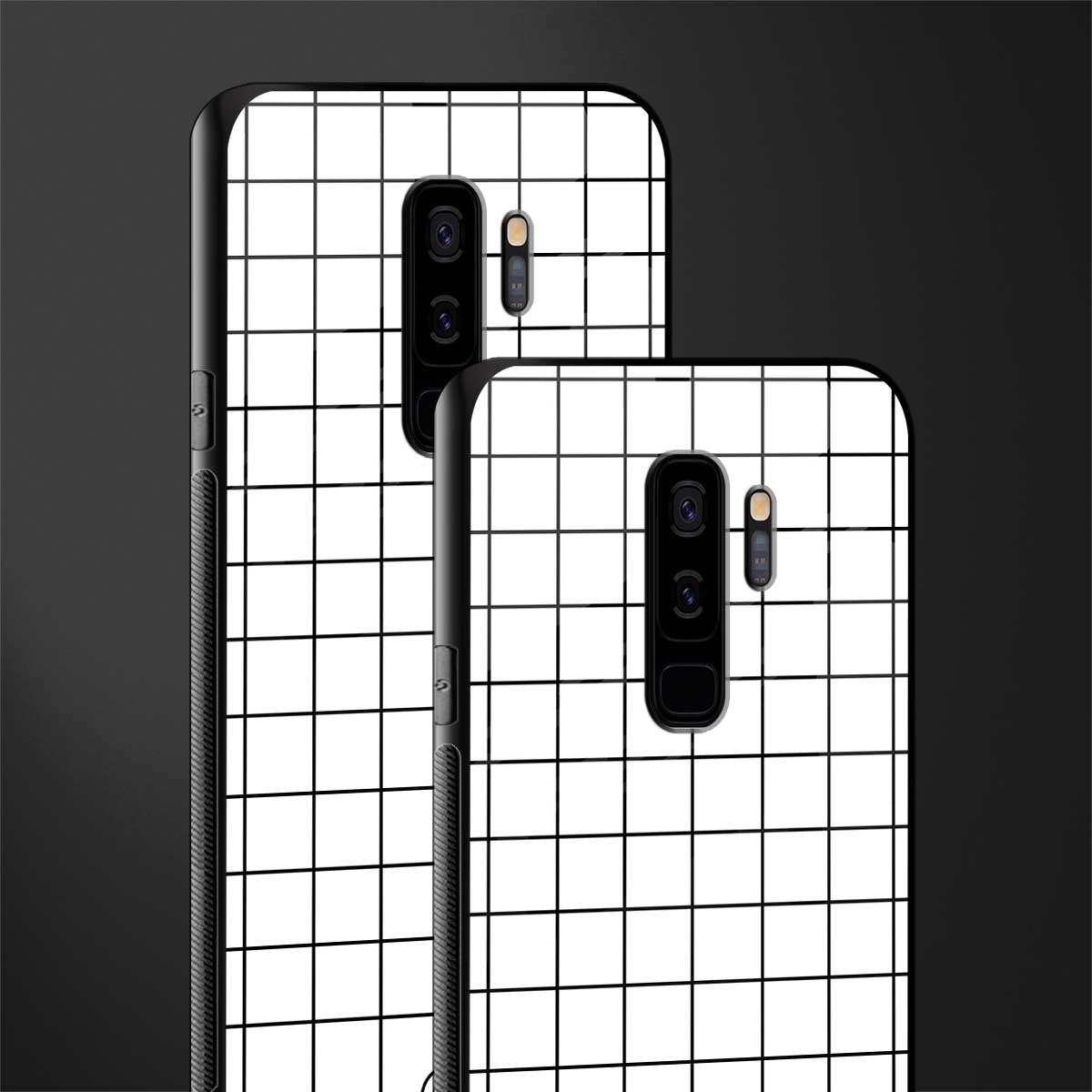 classic grid light edition glass case for samsung galaxy s9 plus image-2
