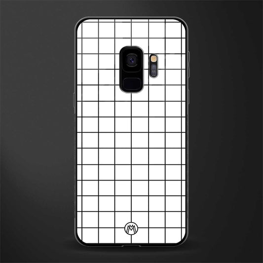 classic grid light edition glass case for samsung galaxy s9 image