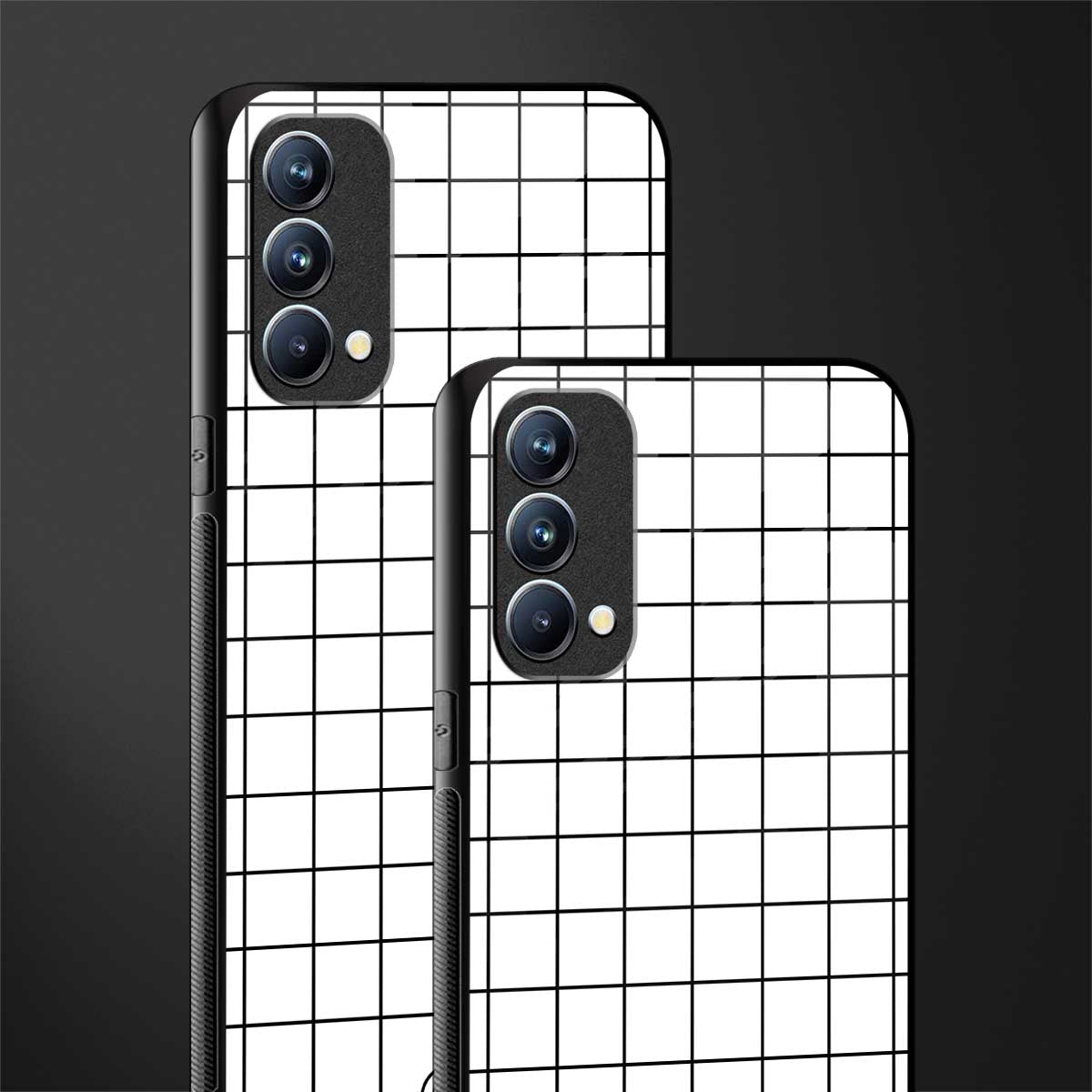 classic grid light edition glass case for oppo f19s image-2