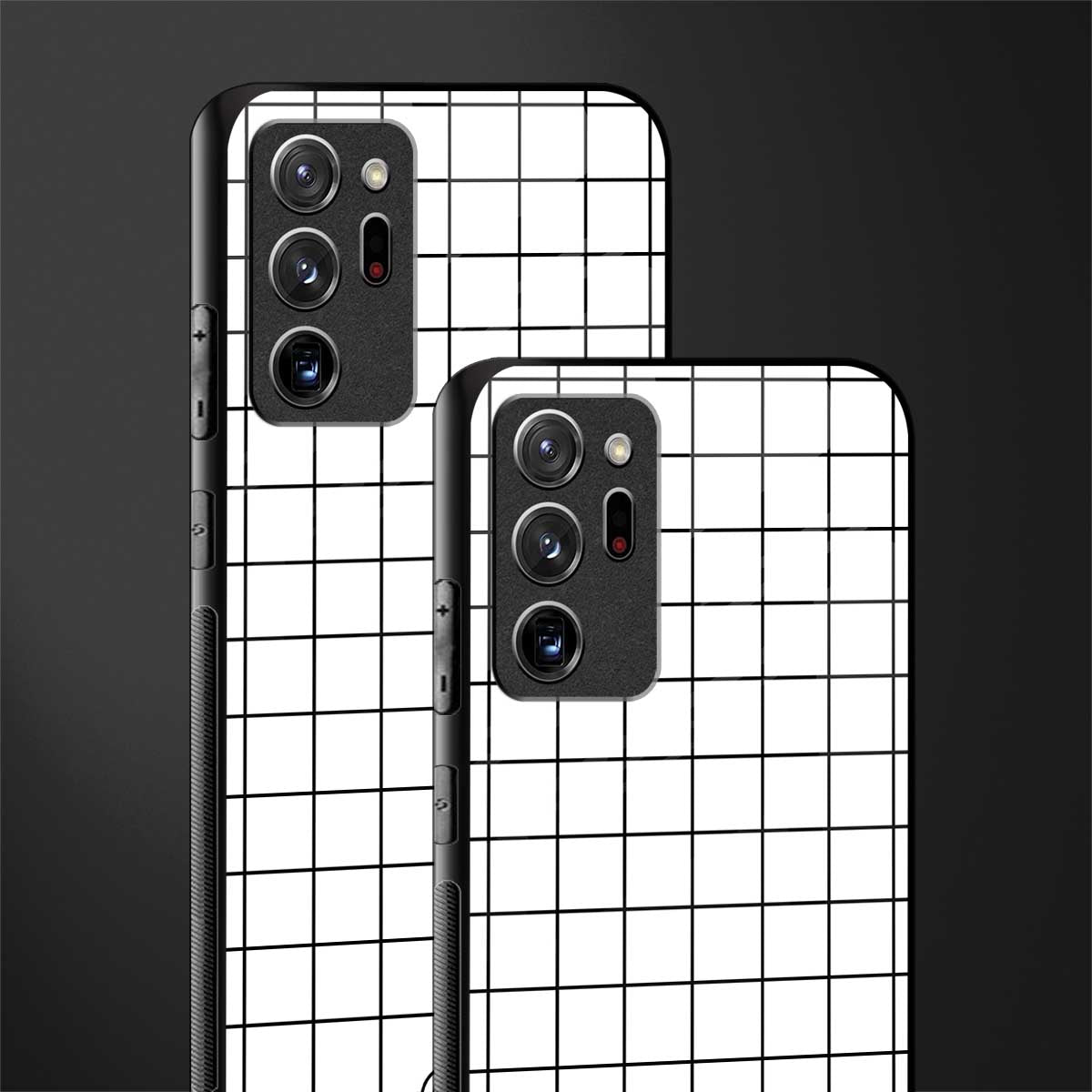 classic grid light edition glass case for samsung galaxy note 20 ultra 5g image-2