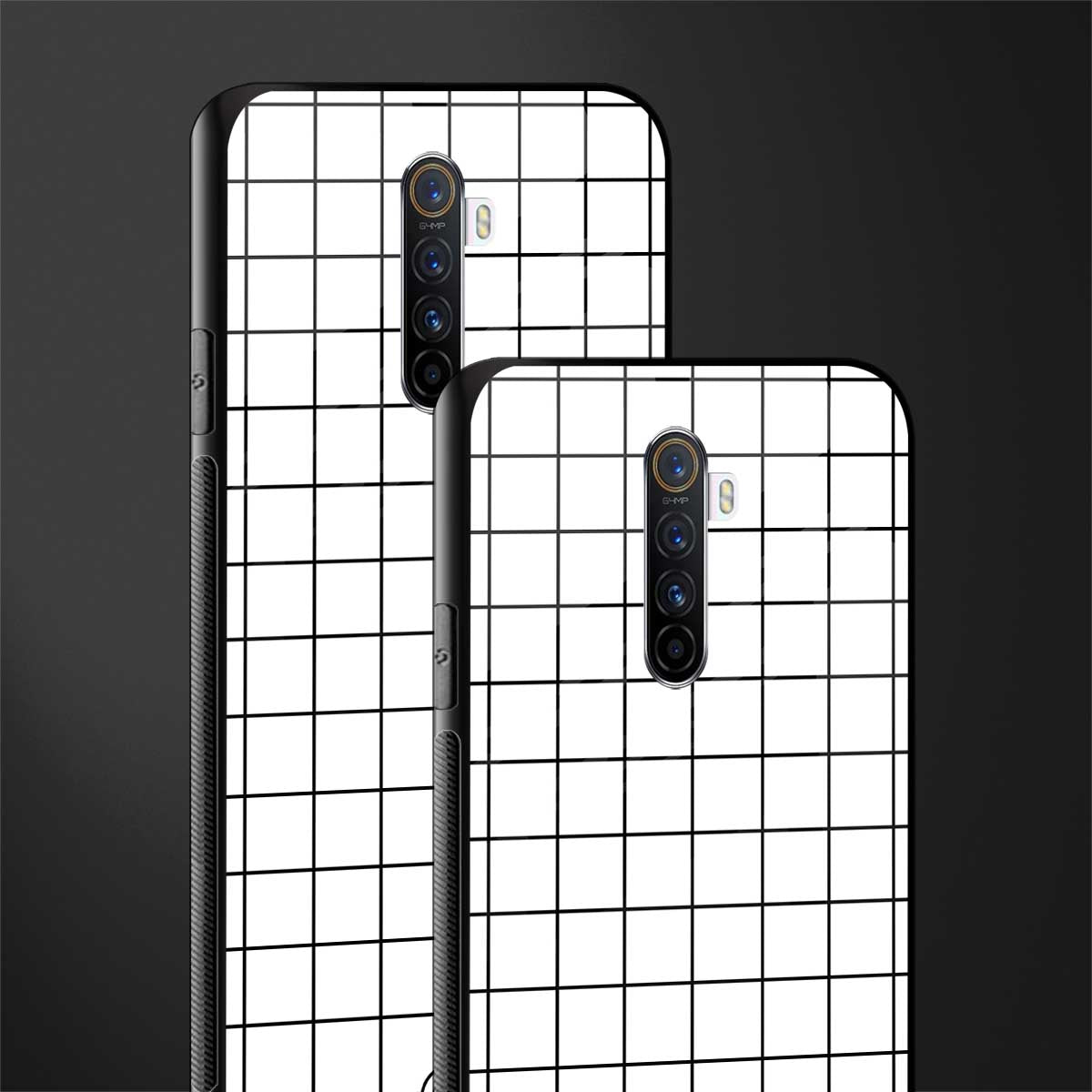 classic grid light edition glass case for realme x2 pro image-2