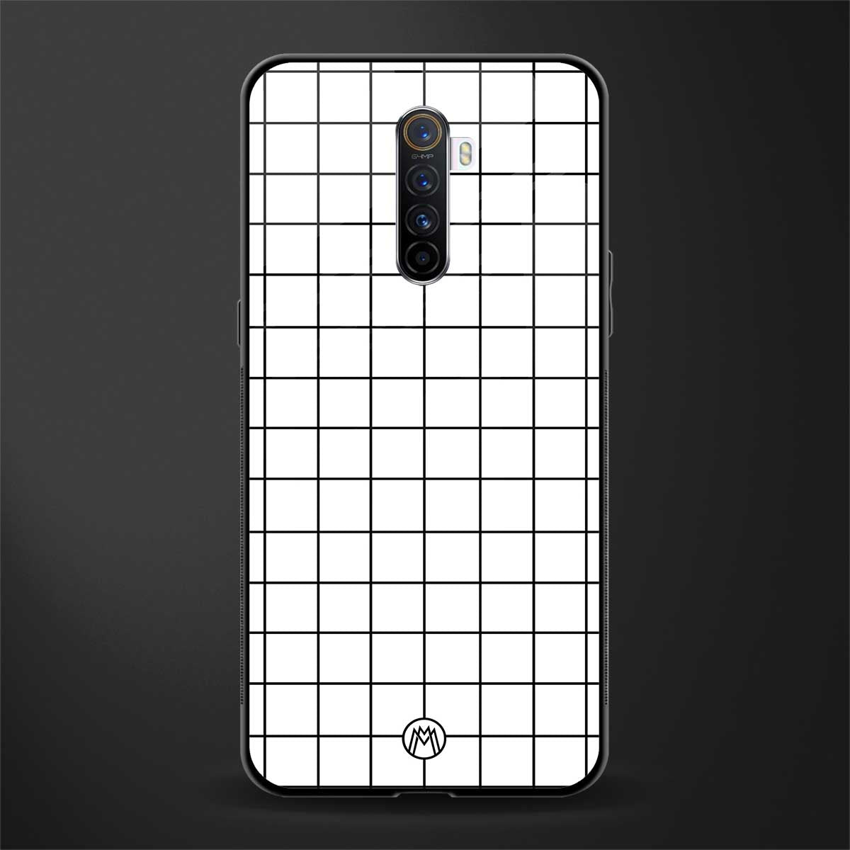 classic grid light edition glass case for realme x2 pro image
