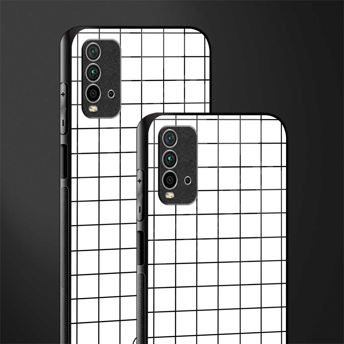 classic grid light edition glass case for redmi 9 power image-2