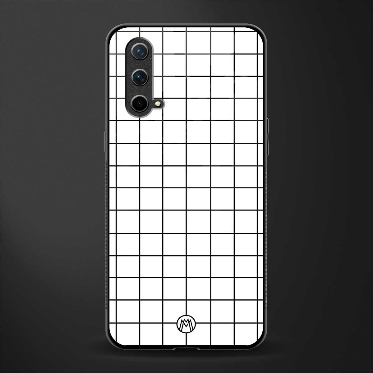 classic grid light edition glass case for oneplus nord ce 5g image