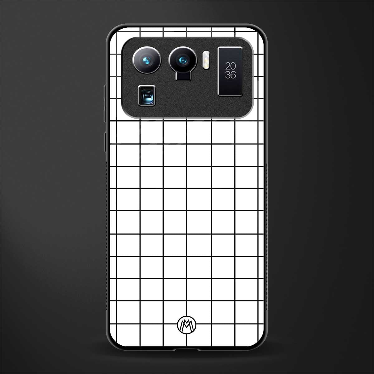 classic grid light edition glass case for mi 11 ultra 5g image