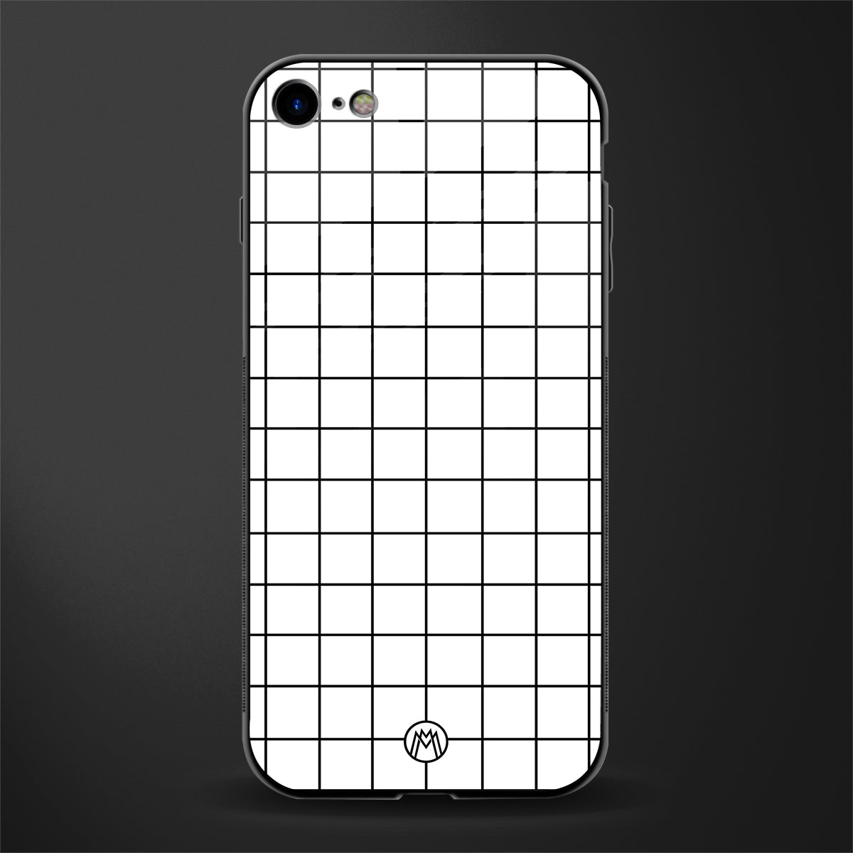 classic grid light edition glass case for iphone se 2020 image