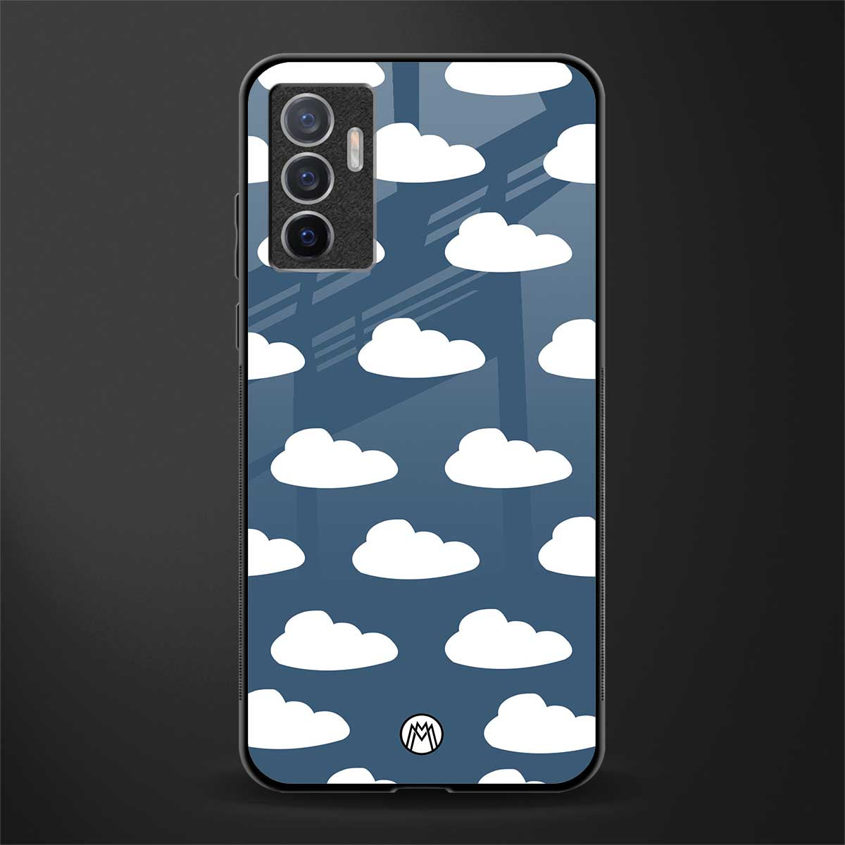 clouds glass case for vivo v23e image