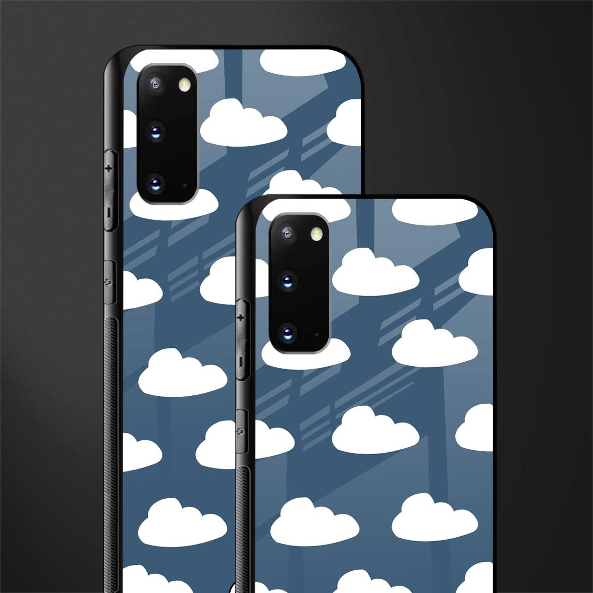 clouds glass case for samsung galaxy s20 image-2