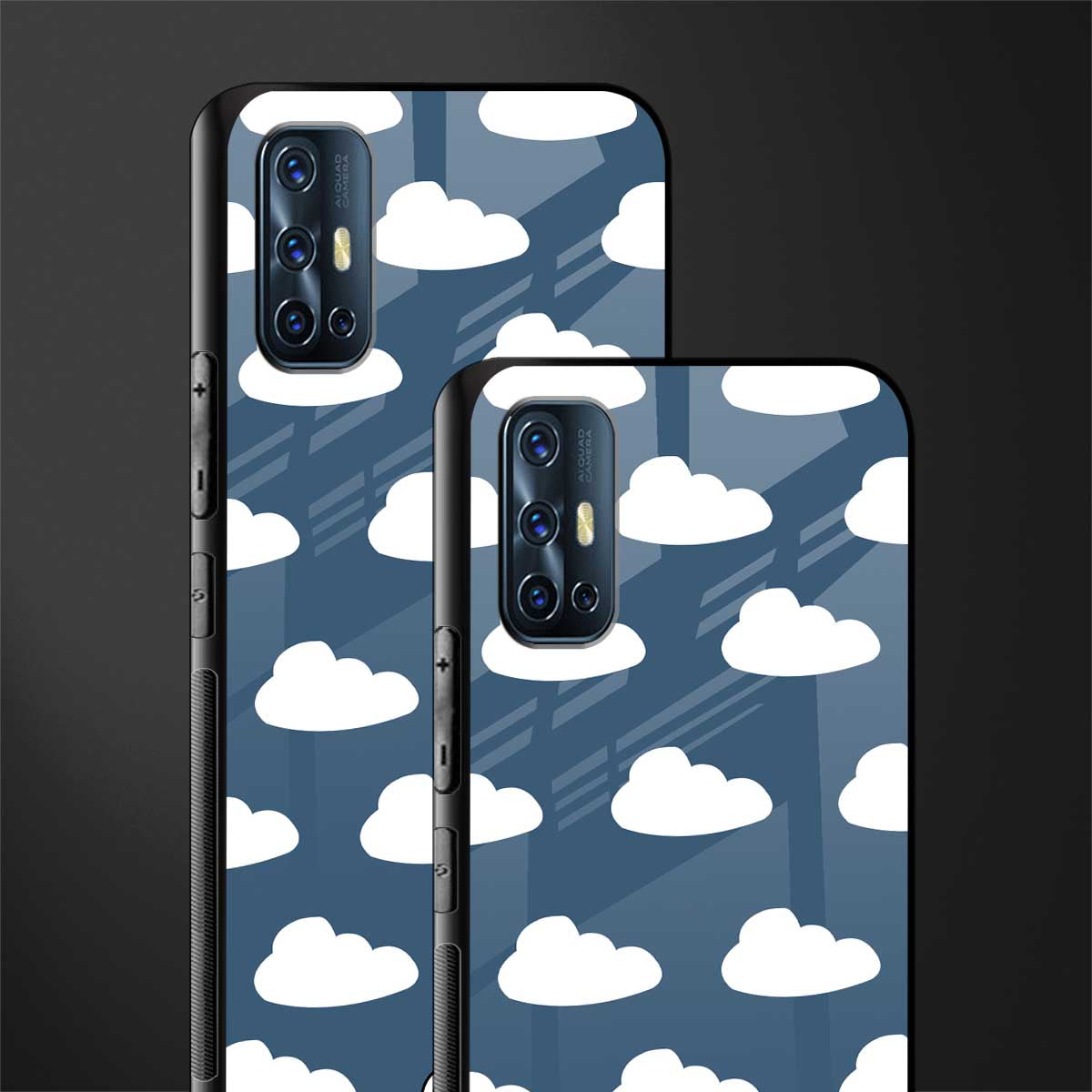 clouds glass case for vivo v17 image-2