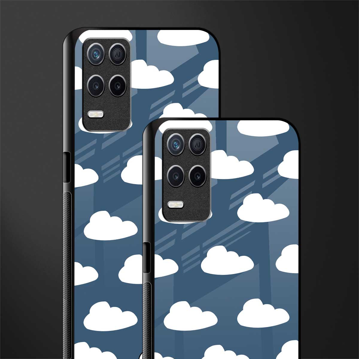 clouds glass case for realme narzo 30 5g image-2