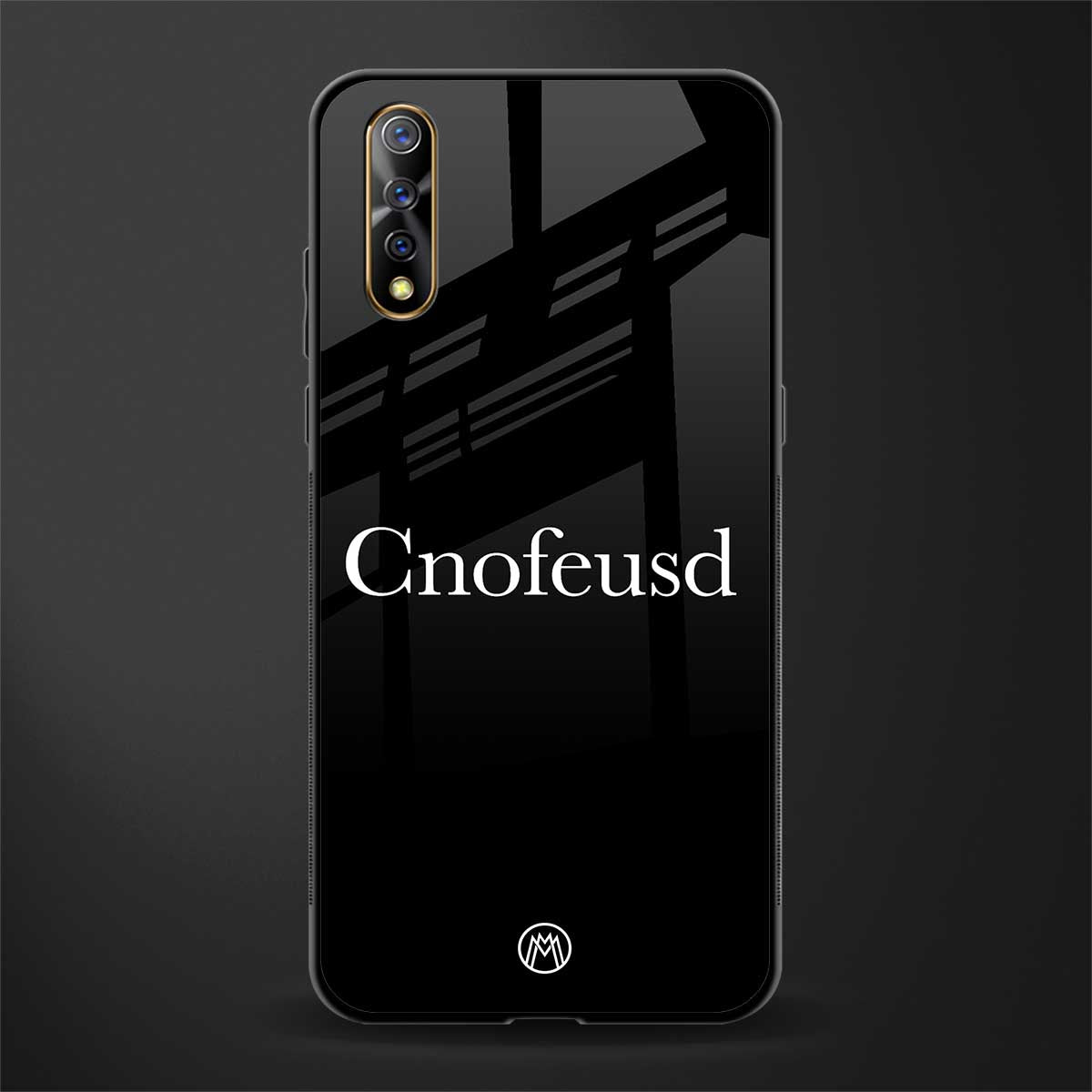 cnofeusd confused black glass case for vivo z1x image