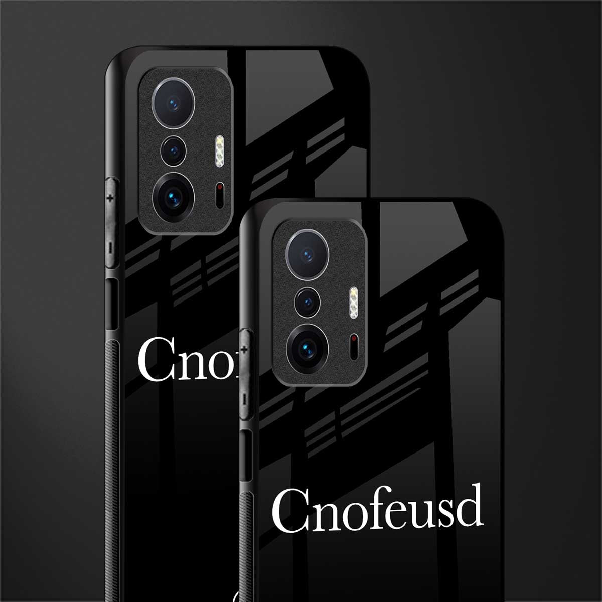 cnofeusd confused black glass case for mi 11t pro 5g image-2