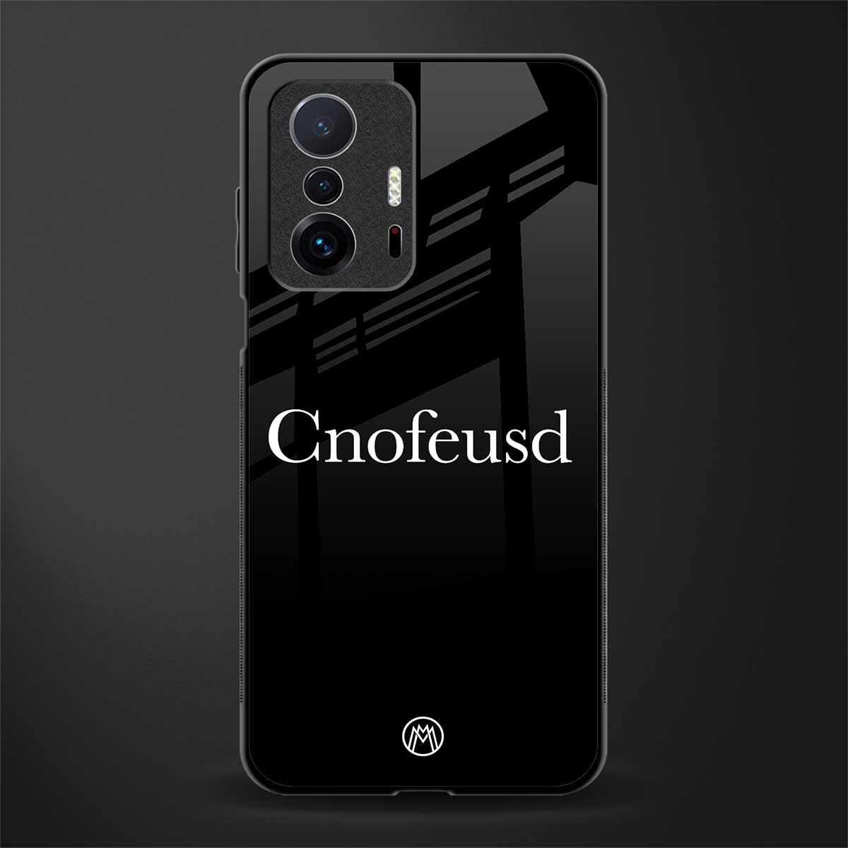 cnofeusd confused black glass case for mi 11t pro 5g image
