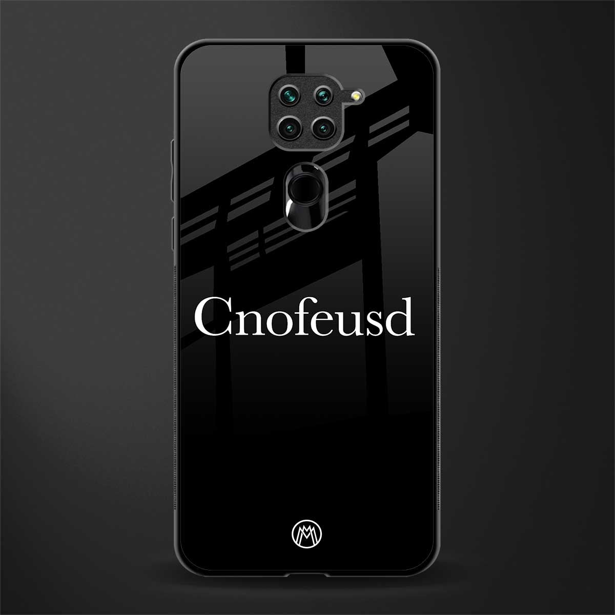 cnofeusd confused black glass case for redmi note 9 image