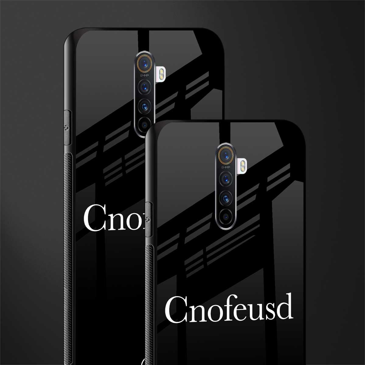 cnofeusd confused black glass case for realme x2 pro image-2