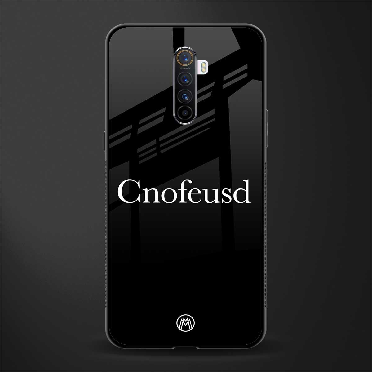 cnofeusd confused black glass case for realme x2 pro image
