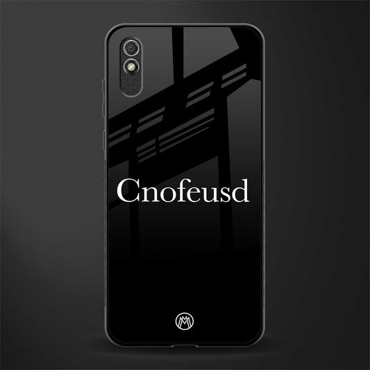 cnofeusd confused black glass case for redmi 9a image