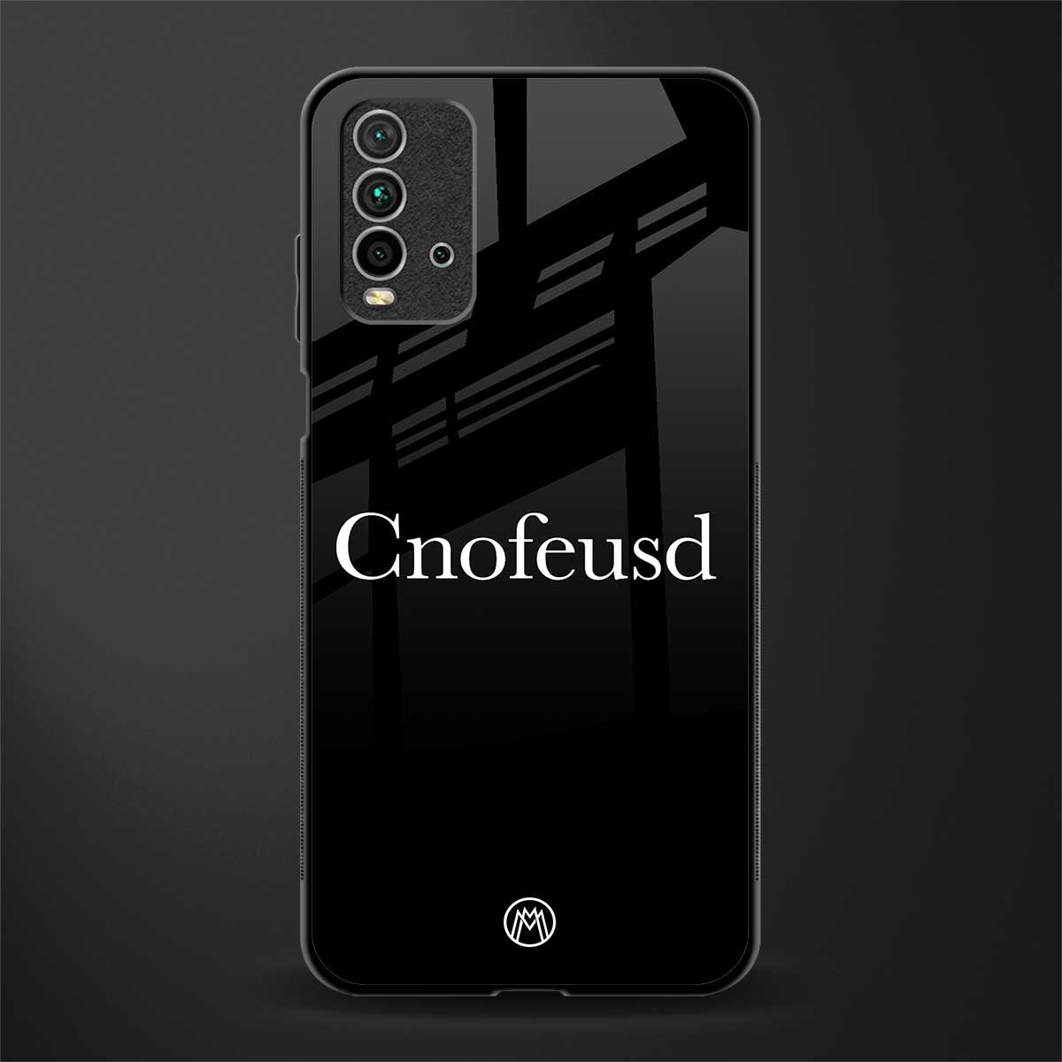 cnofeusd confused black glass case for redmi 9 power image