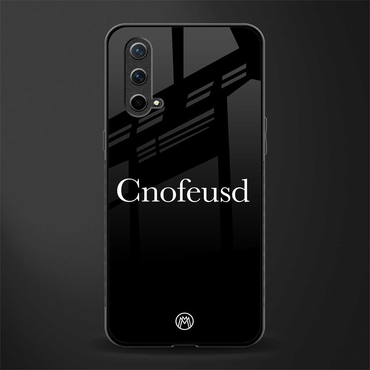 cnofeusd confused black glass case for oneplus nord ce 5g image
