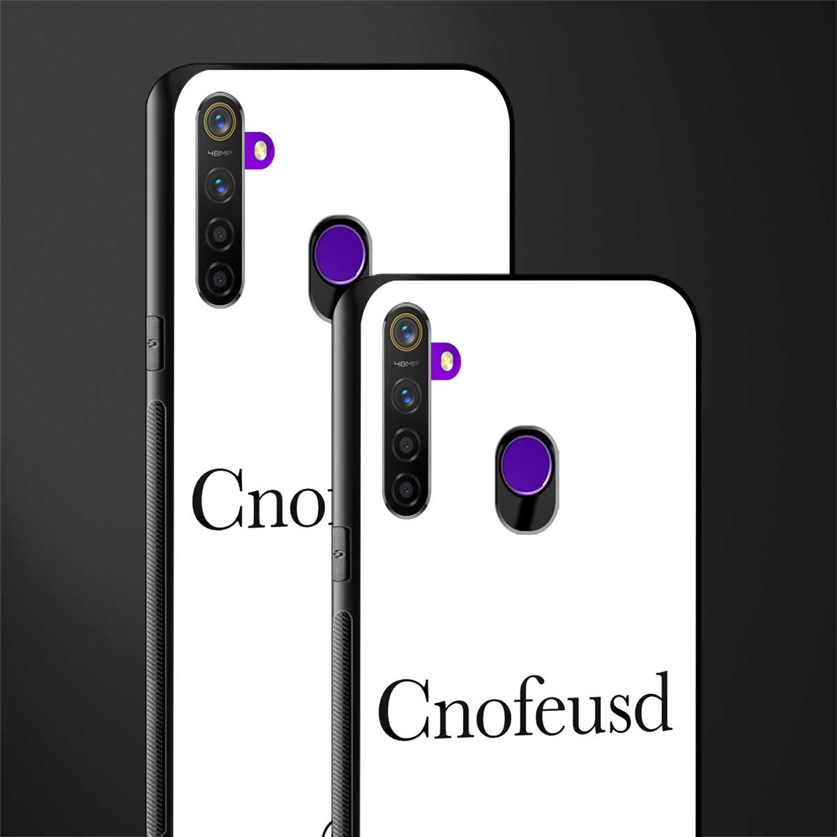 cnofeusd confused white glass case for realme 5s image-2