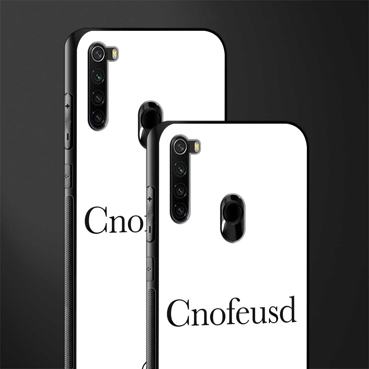 cnofeusd confused white glass case for redmi note 8 image-2