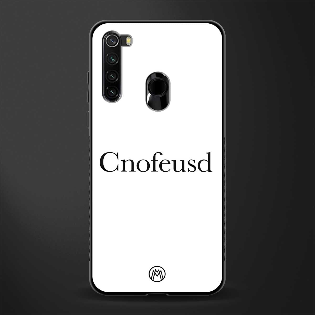 cnofeusd confused white glass case for redmi note 8 image