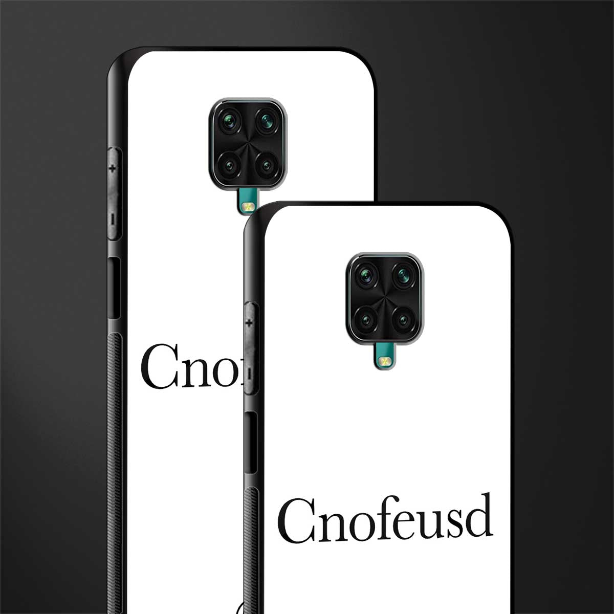 cnofeusd confused white glass case for redmi note 9 pro max image-2
