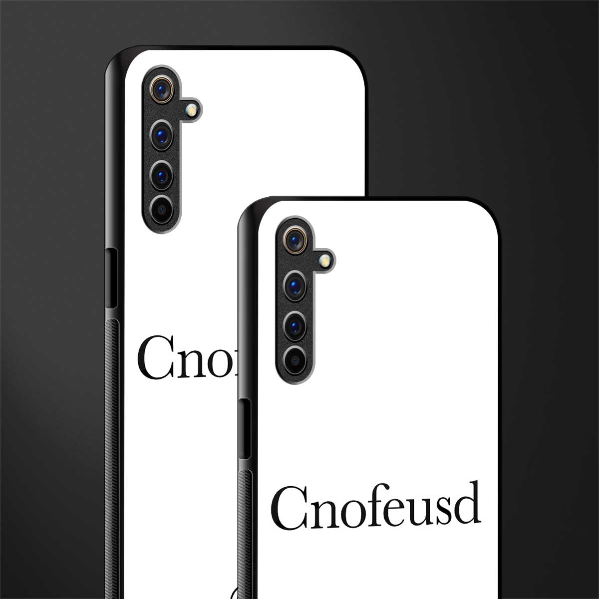 cnofeusd confused white glass case for realme 6i image-2