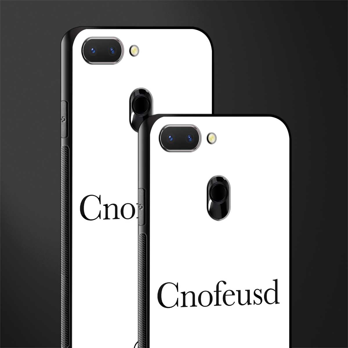 cnofeusd confused white glass case for oppo a5 image-2