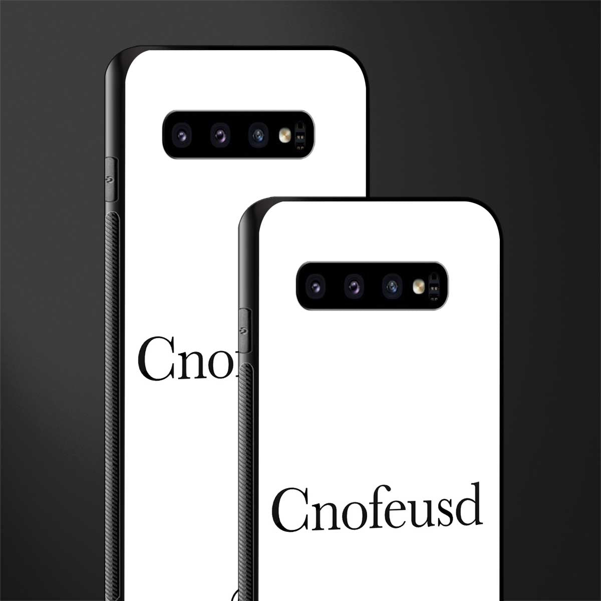 cnofeusd confused white glass case for samsung galaxy s10 plus image-2