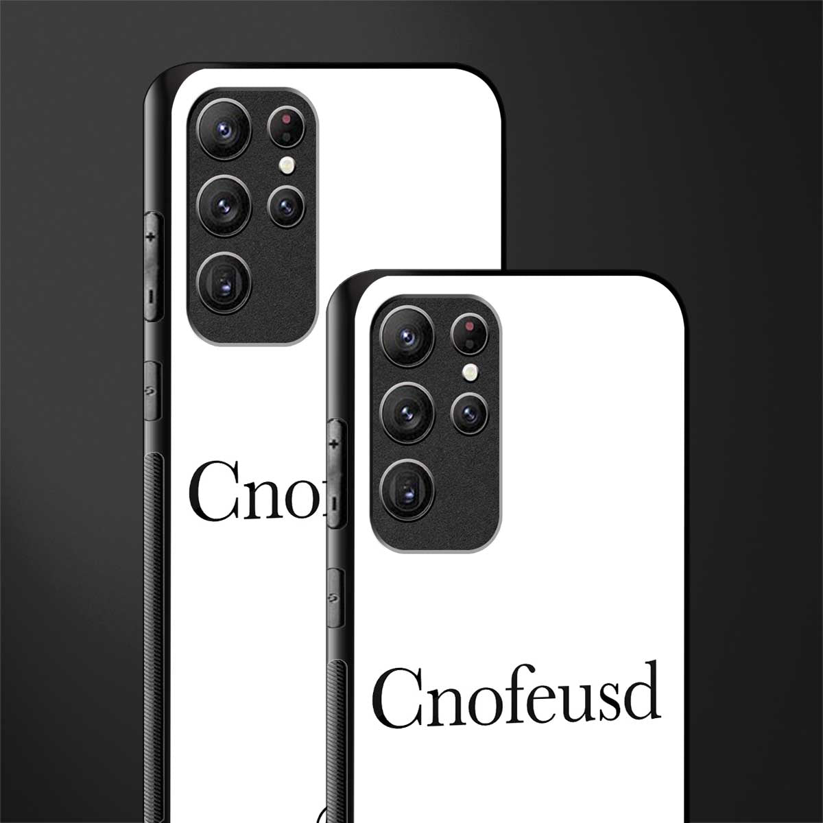 cnofeusd confused white glass case for samsung galaxy s22 ultra 5g image-2