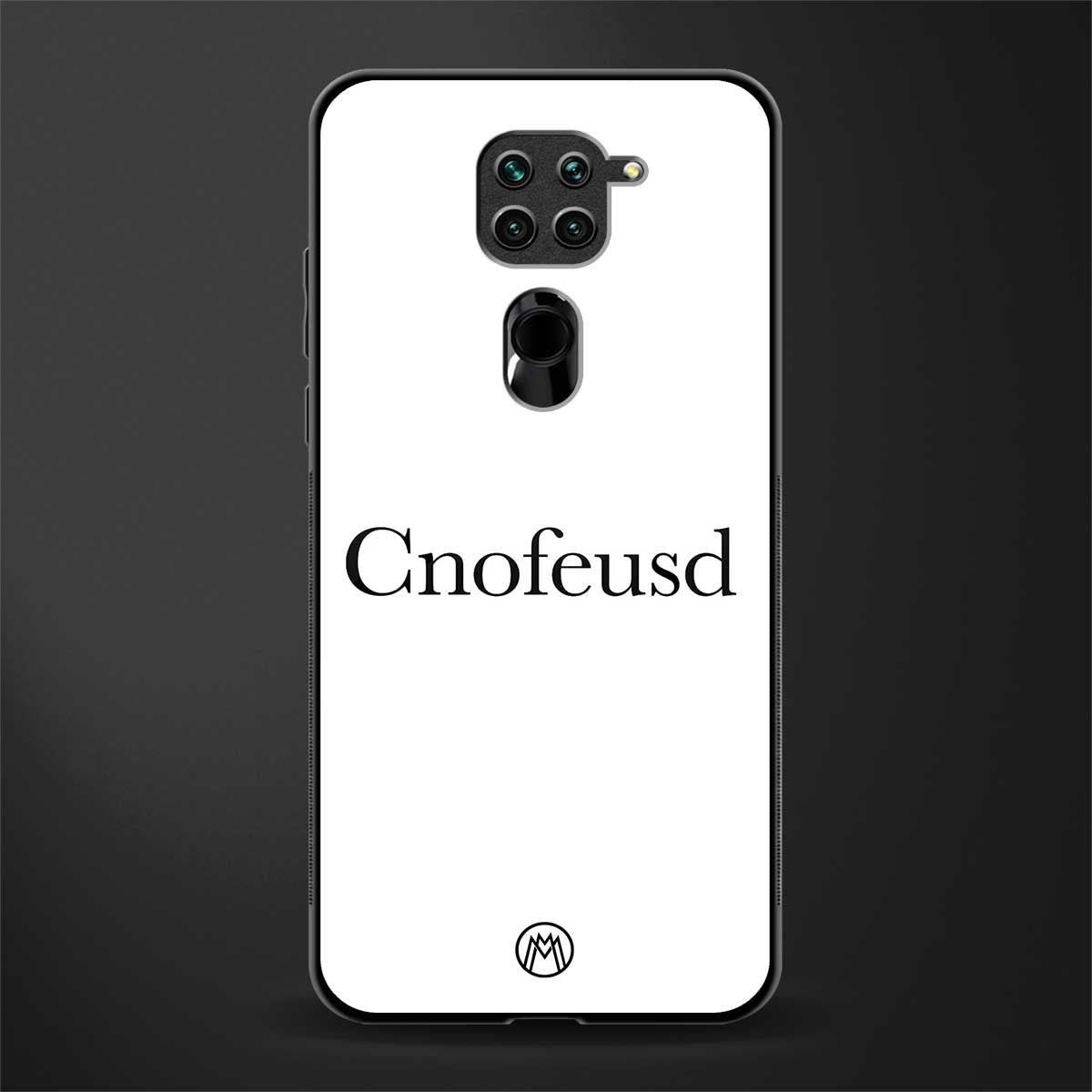 cnofeusd confused white glass case for redmi note 9 image