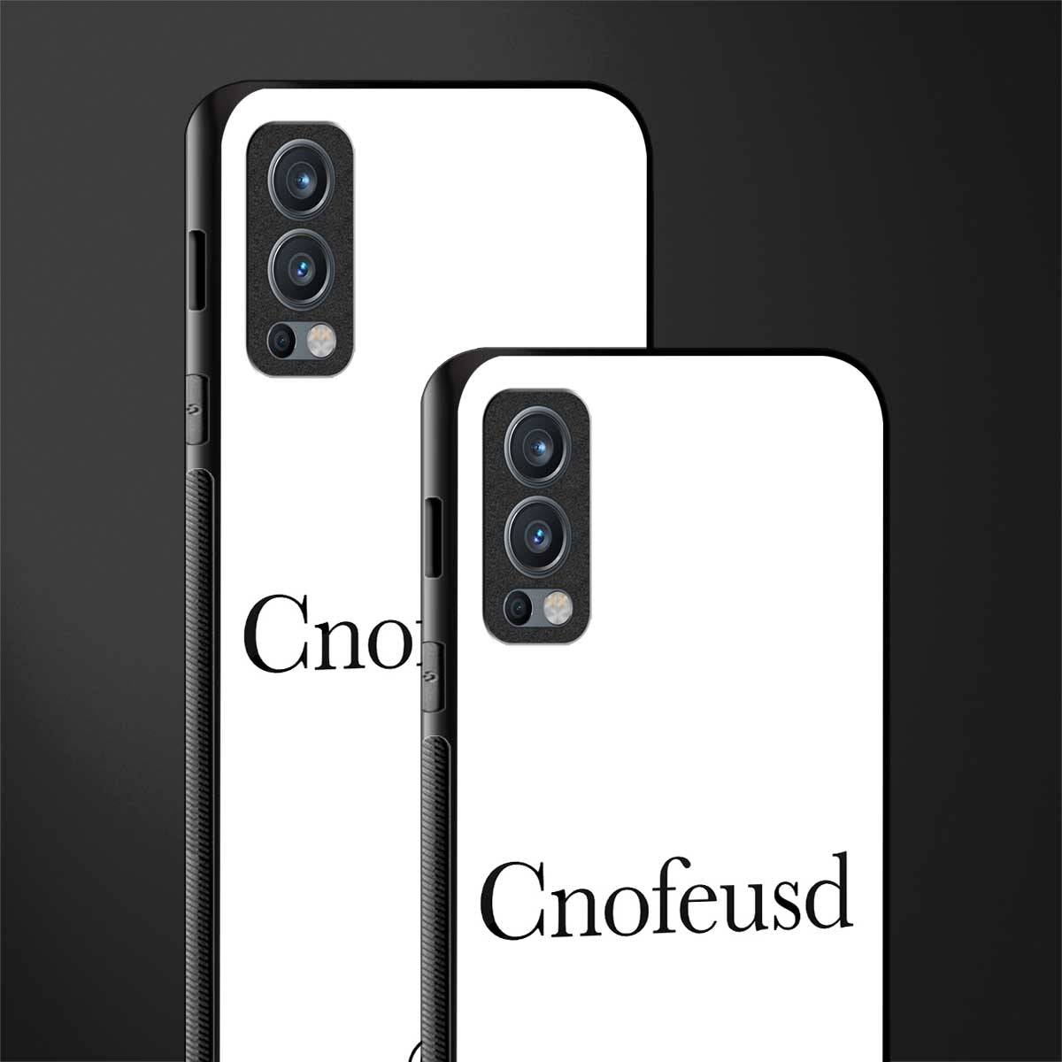 cnofeusd confused white glass case for oneplus nord 2 5g image-2