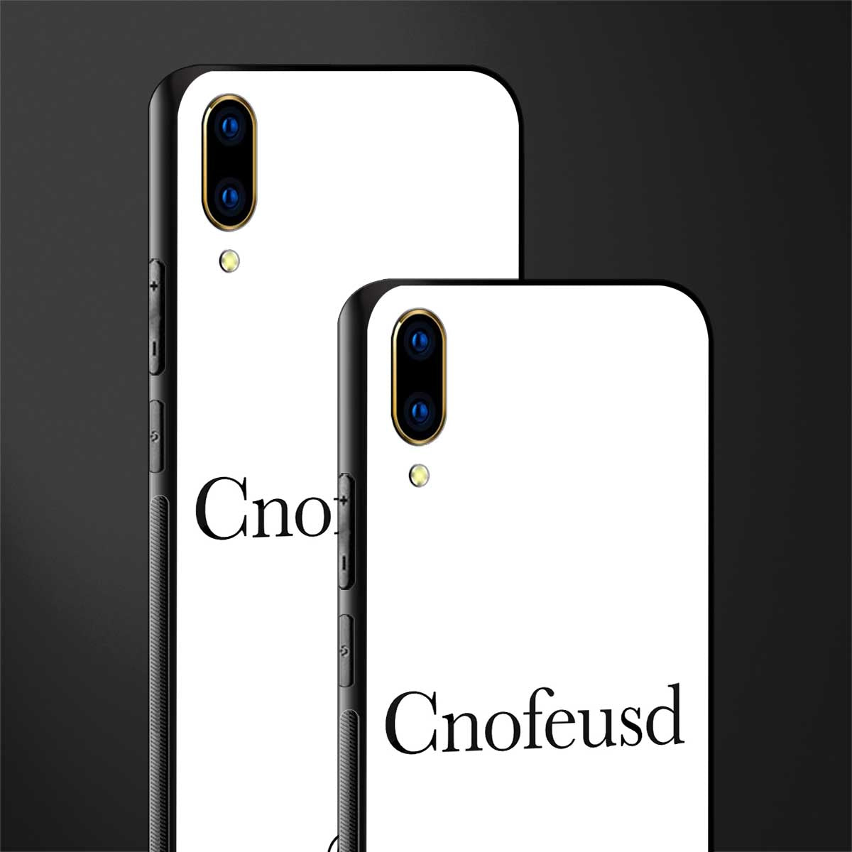 cnofeusd confused white glass case for vivo v11 pro image-2