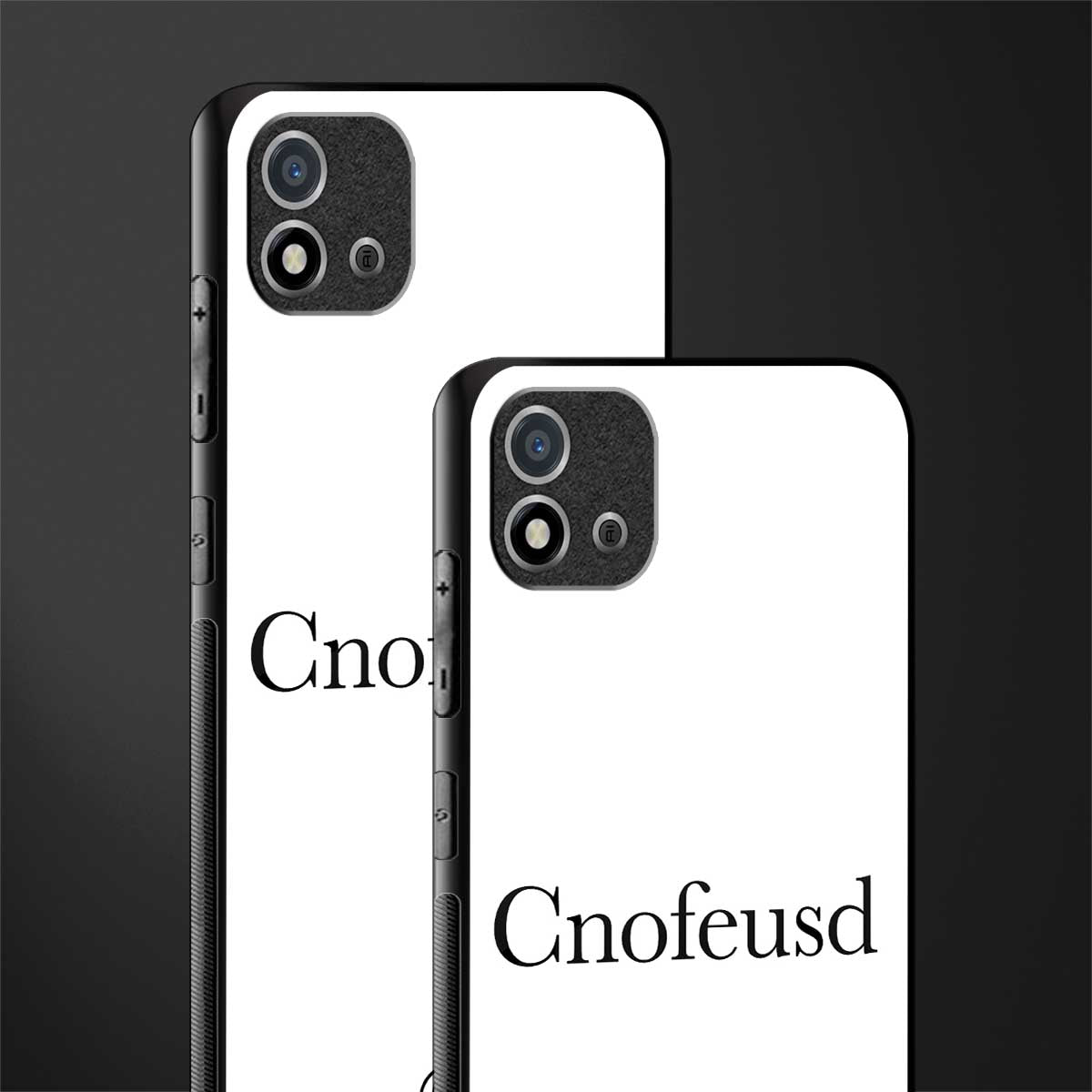 cnofeusd confused white glass case for realme c20 image-2