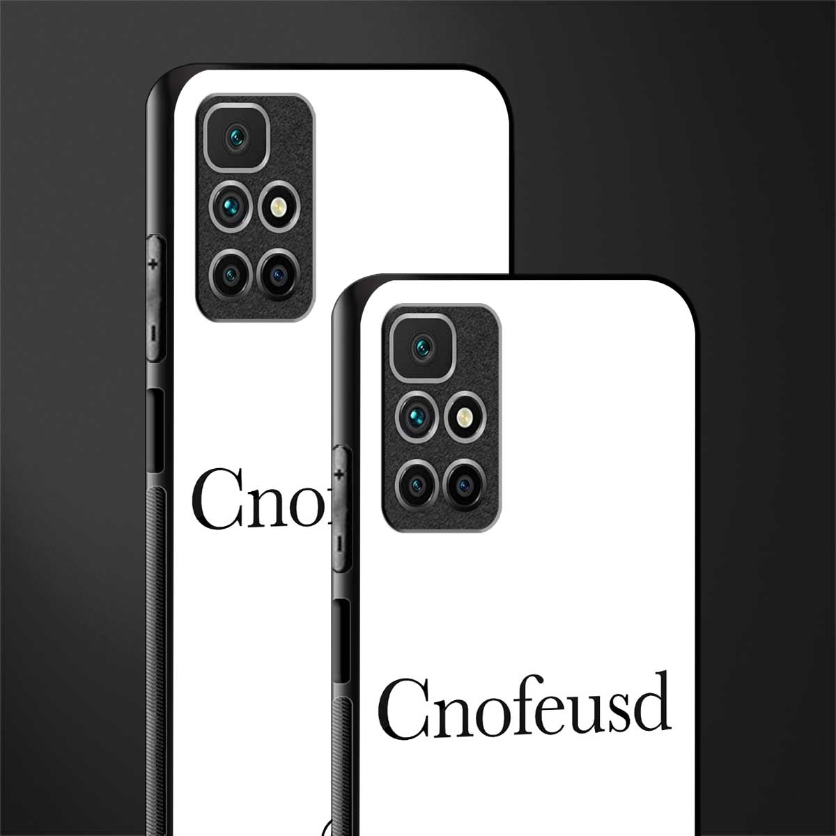 cnofeusd confused white glass case for redmi 10 prime image-2