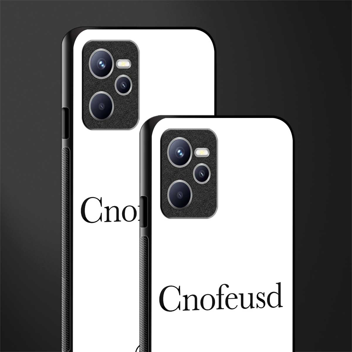 cnofeusd confused white glass case for realme c35 image-2