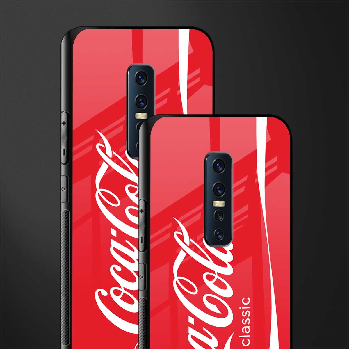 coca cola classic glass case for vivo v17 pro image-2