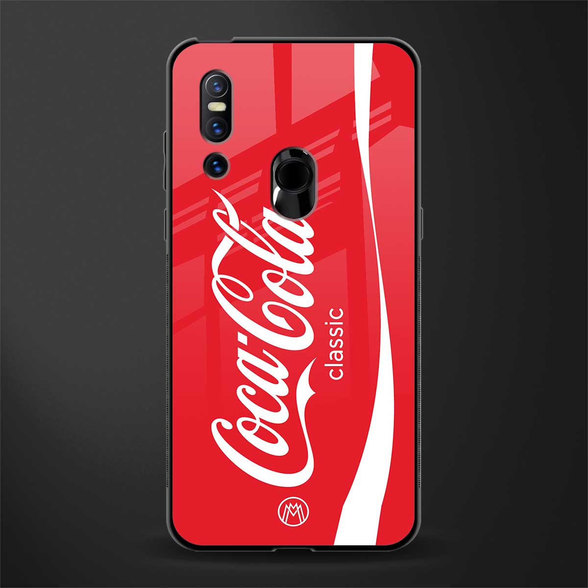 coca cola classic glass case for vivo v15 image