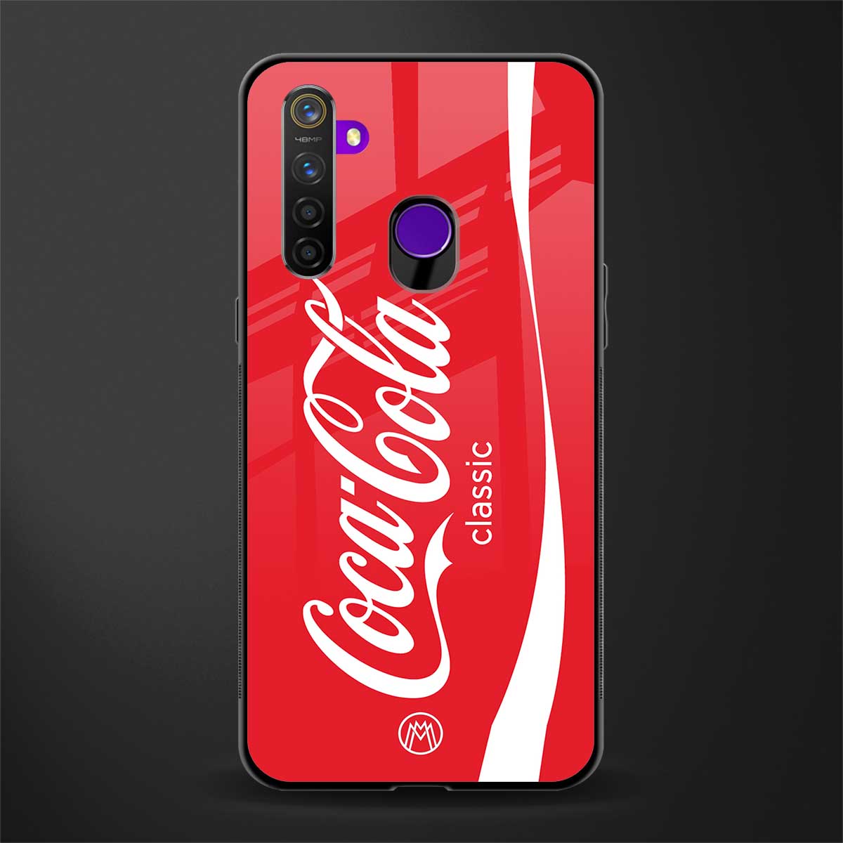 coca cola classic glass case for realme 5s image