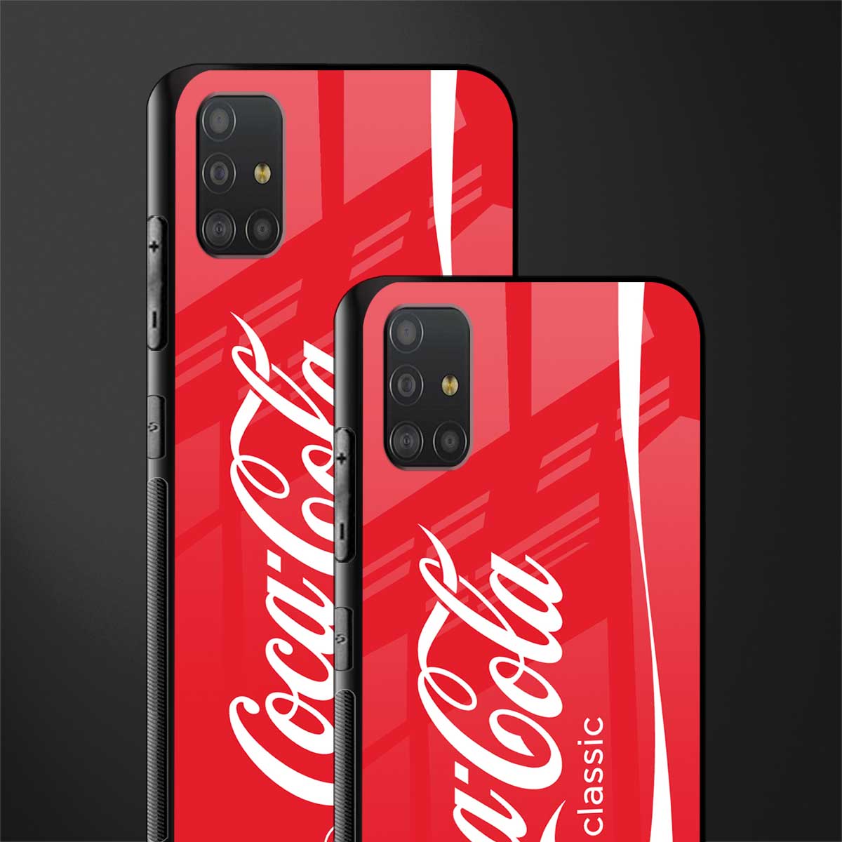 coca cola classic glass case for samsung galaxy a51 image-2