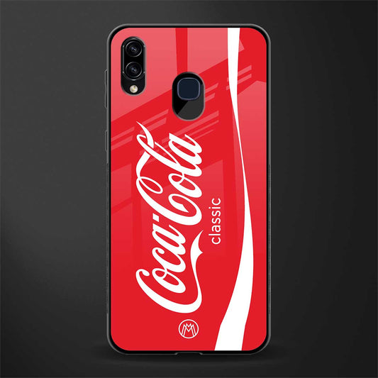 coca cola classic glass case for samsung galaxy a20 image