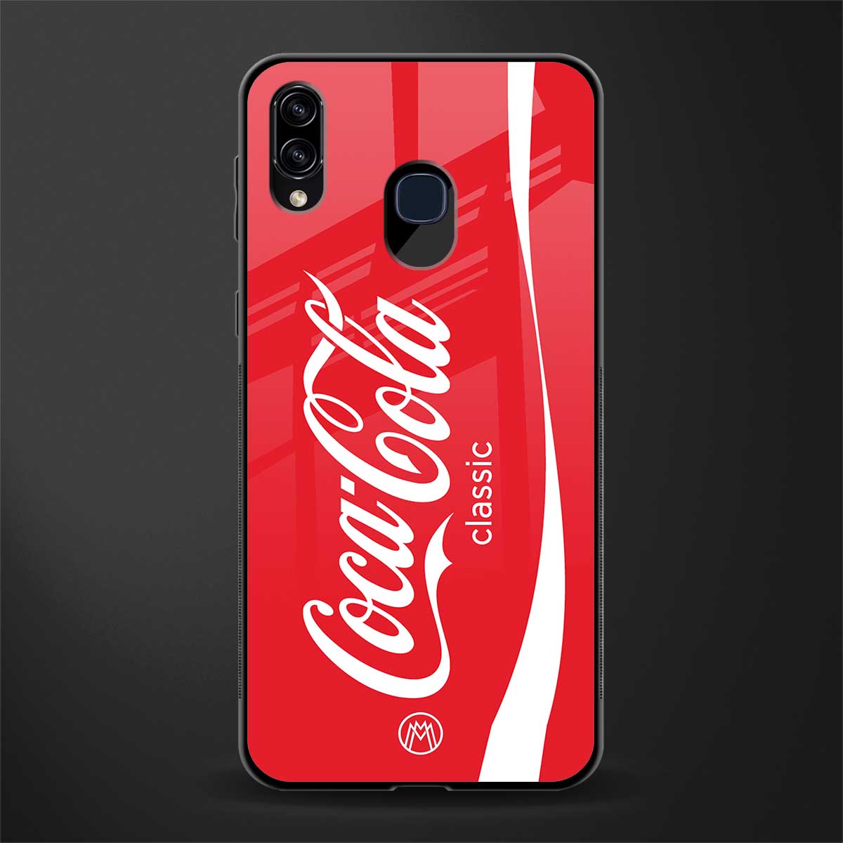 coca cola classic glass case for samsung galaxy a30 image