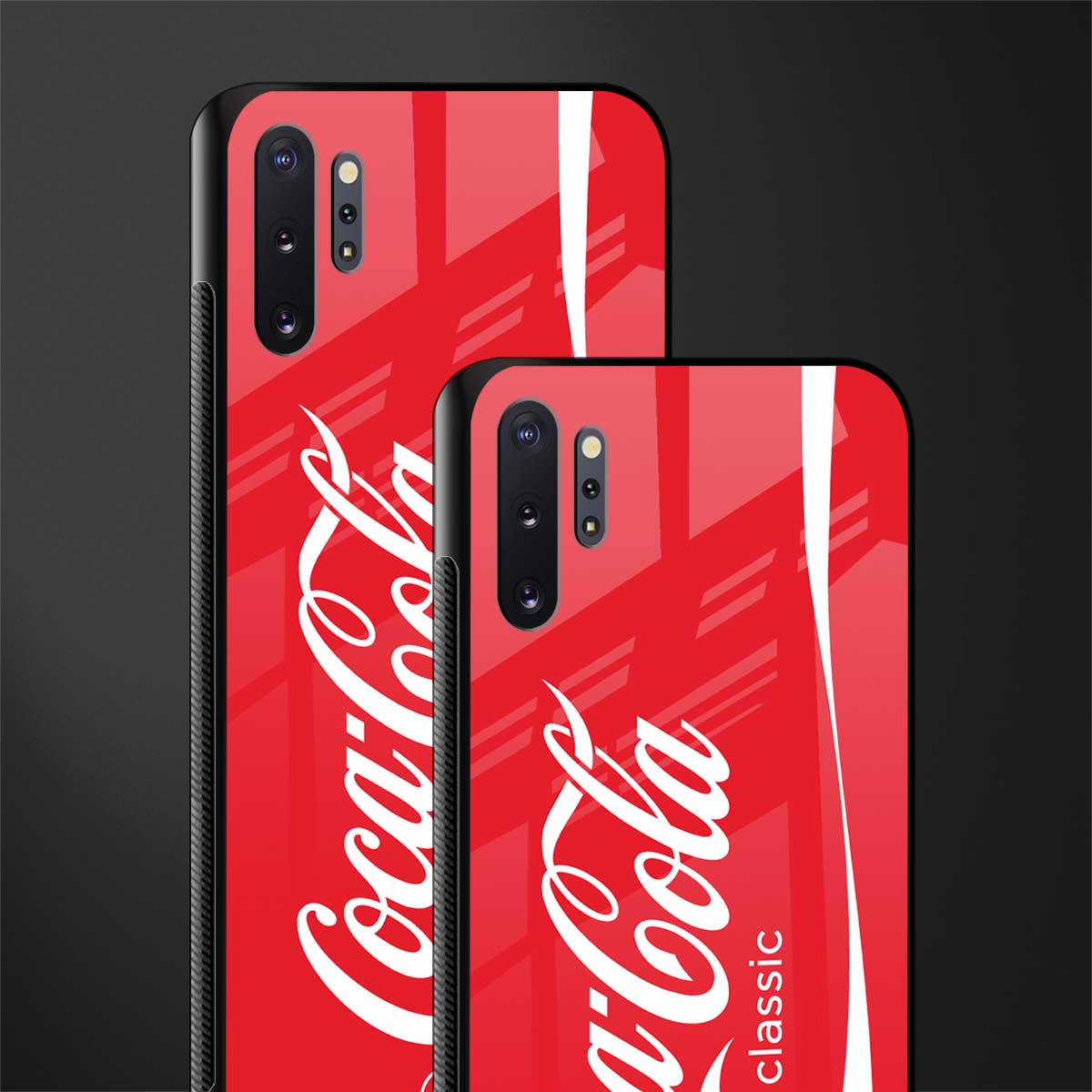 coca cola classic glass case for samsung galaxy note 10 plus image-2
