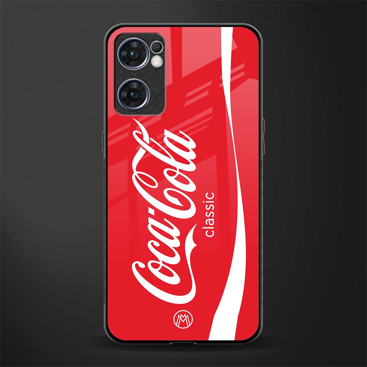coca cola classic glass case for oppo reno7 5g image