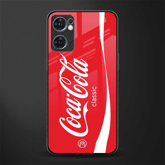 coca cola classic glass case for oppo reno7 5g image