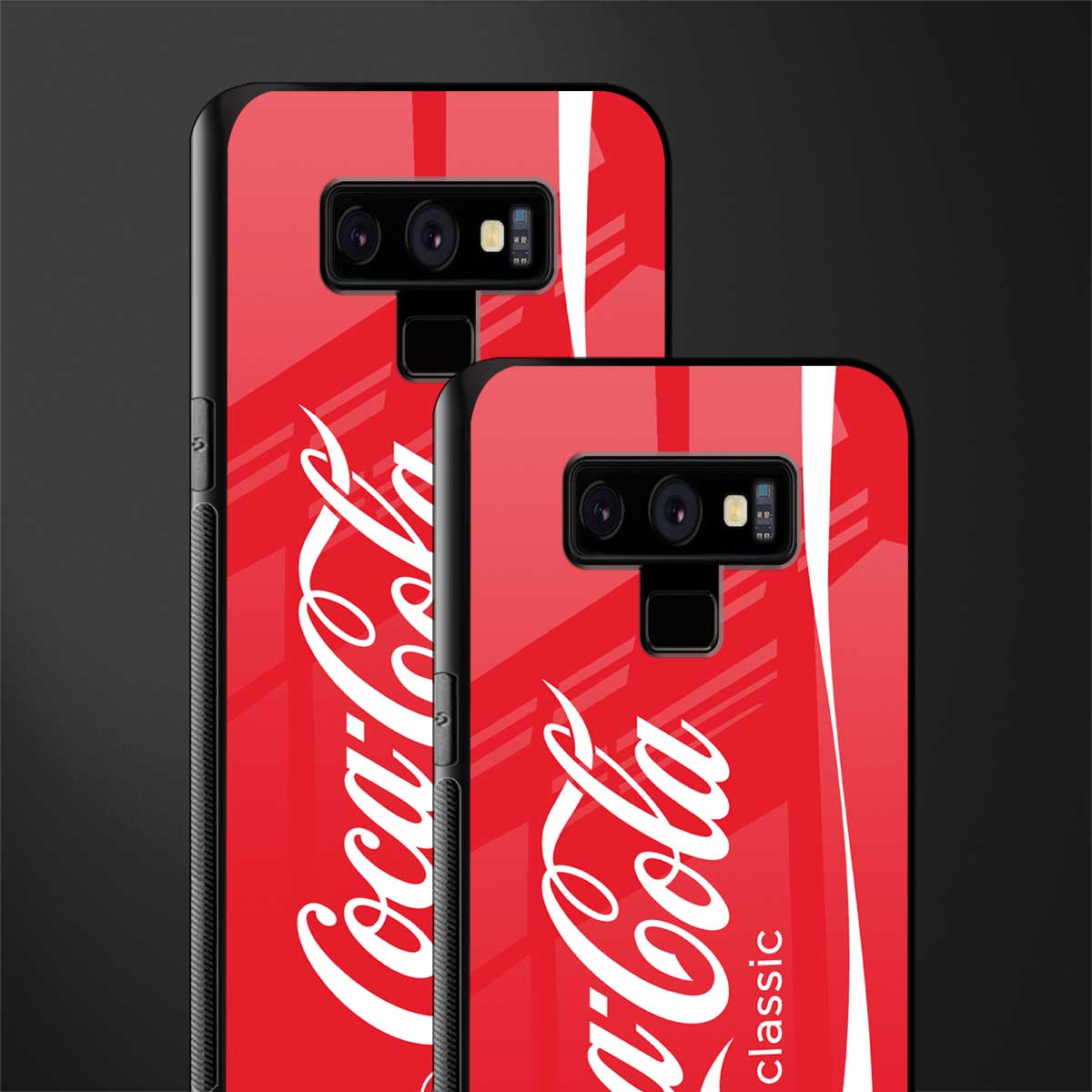 coca cola classic glass case for samsung galaxy note 9 image-2