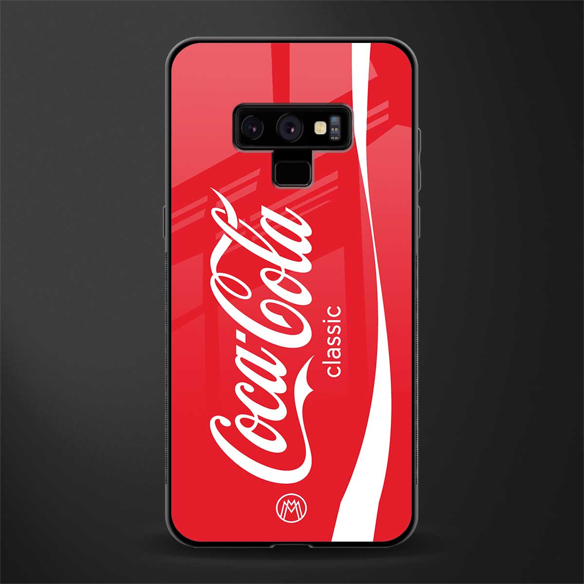coca cola classic glass case for samsung galaxy note 9 image