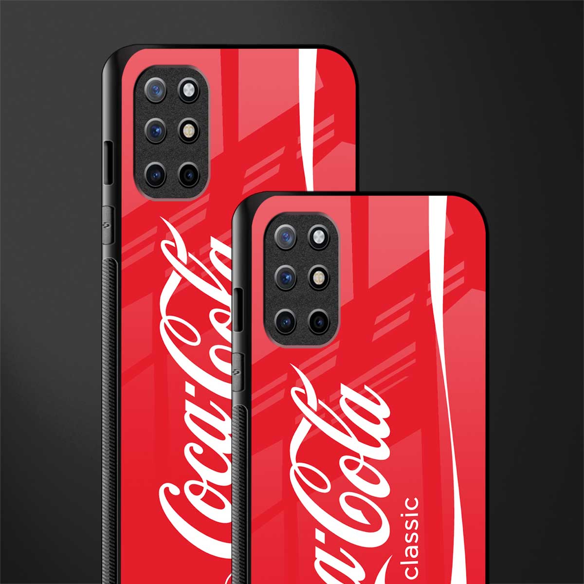 coca cola classic glass case for oneplus 8t image-2