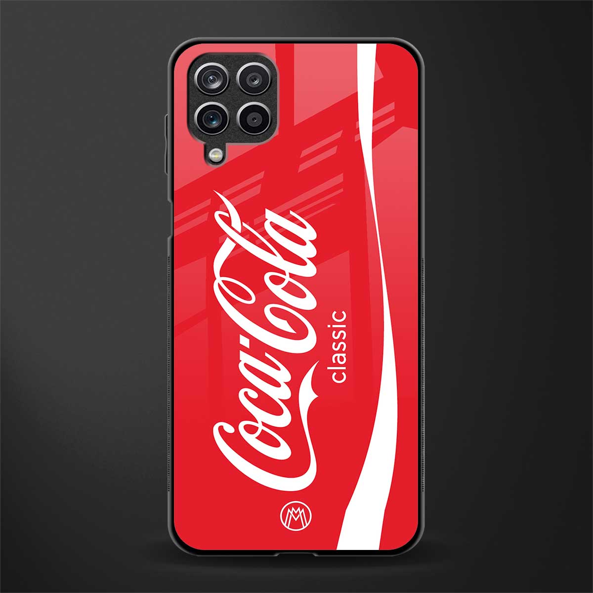 coca cola classic glass case for samsung galaxy m12 image